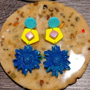 Bright Floral Earrings